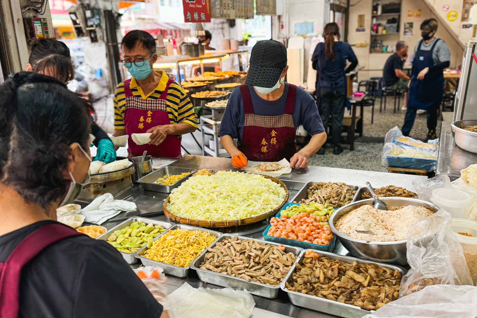 金得春捲, 金得春捲菜單, 金得春捲推薦, 台南美食, 永樂市場美食