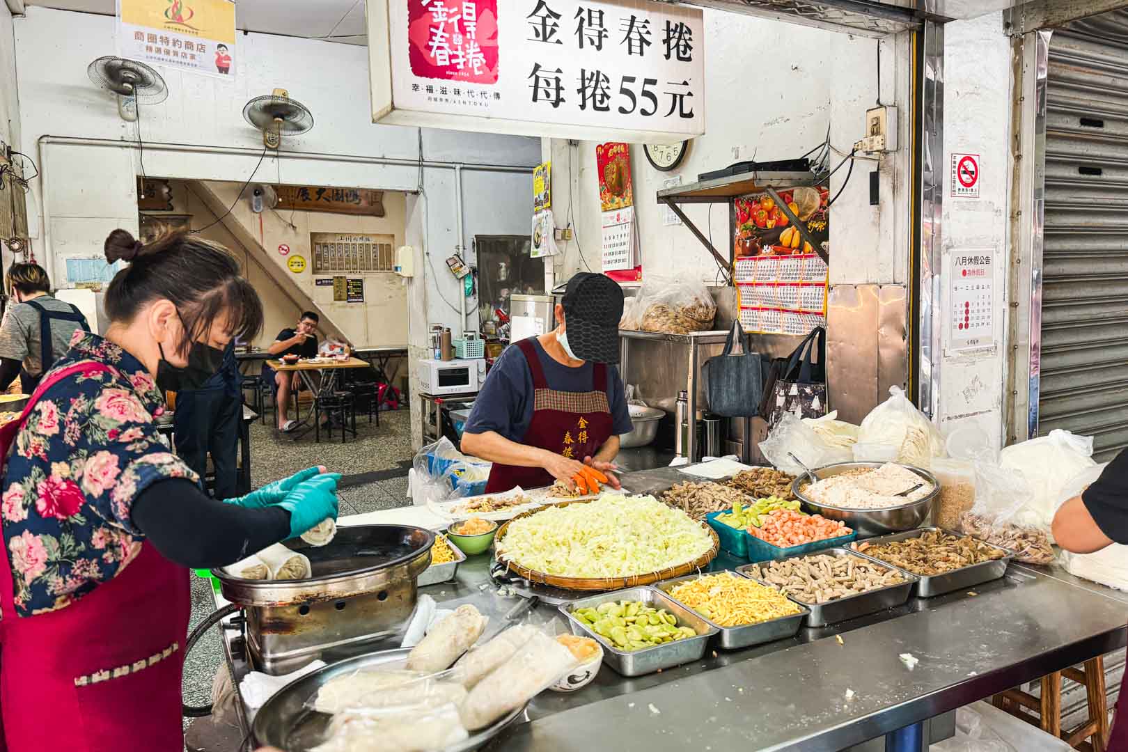 金得春捲, 金得春捲菜單, 金得春捲推薦, 台南美食, 永樂市場美食