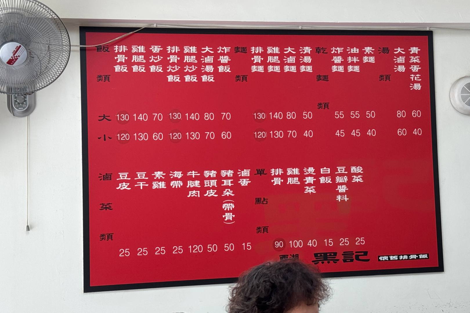 黑記懷舊排骨飯, 黑記懷舊排骨飯菜單, 黑記懷舊排骨飯推薦, 西湖美食, 內湖美食